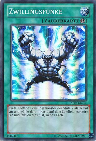 Zwillingsfunke AP02 DE011 Super Rare German Yugioh Cards Zwillingsfunke AP02 DE011 Super Rare German Yugioh Cards