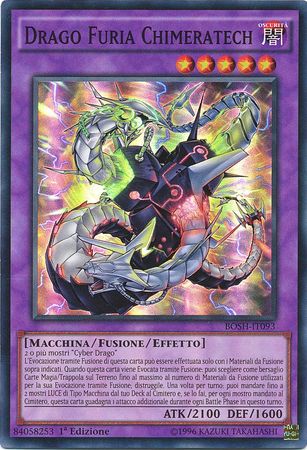 Drago Furia Chimeratech BOSH IT093 Super Rare 1st Edition Italian Yugioh Cards Drago Furia Chimeratech BOSH IT093 Super Rare 1st Edition Italian Yugioh Cards