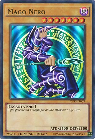 Mago Nero CT13 IT003 Ultra Rare Limited Edition Italian Yugioh Cards Mago Nero CT13 IT003 Ultra Rare Limited Edition Italian Yugioh Cards