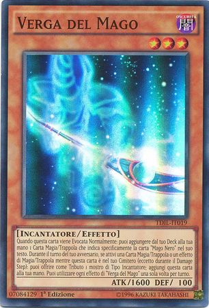 Verga del Mago TDIL IT019 Super Rare 1st Edition Italian Yugioh Cards Verga del Mago TDIL IT019 Super Rare 1st Edition Italian Yugioh Cards