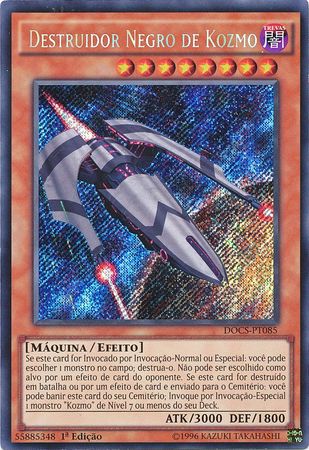 Destruidor Negro de Kozmo DOCS PT085 Secret Rare 1st Edition Portuguese Yugioh Cards Destruidor Negro de Kozmo DOCS PT085 Secret Rare 1st Edition Portuguese Yugioh Cards