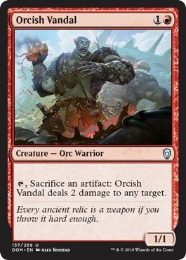 Orcish Vandal 137 269 Dominaria Singles Orcish Vandal 137 269 Dominaria Singles