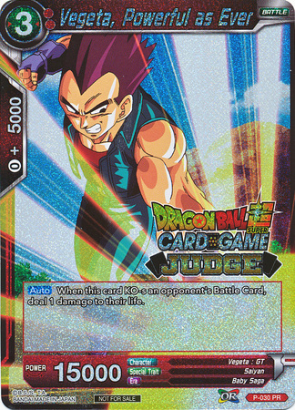 Will of Iron Dragon Ball Super Card Mint Judge Promo Foil P-035 PR Bardock 