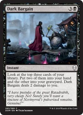 Dark Bargain 083 269 Dominaria Singles Dark Bargain 083 269 Dominaria Singles
