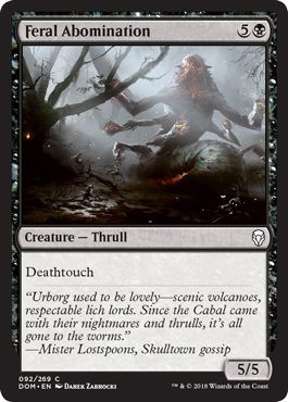 Feral Abomination 092 269 Dominaria Singles Feral Abomination 092 269 Dominaria Singles