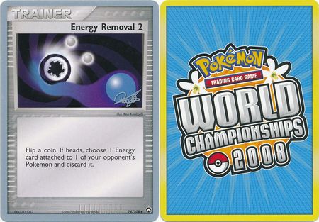 Energy Removal 2 74 108 2008 World Championship Card Energy Removal 2 74 108 2008 World Championship Card