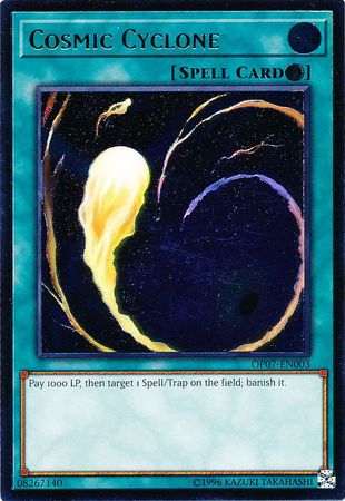Ultimate Rare Cosmic Cyclone OP07 EN003 OTS Tournament Pack 7 OP07 Ultimate Rare Cosmic Cyclone OP07 EN003 OTS Tournament Pack 7 OP07