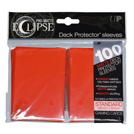 Ultra Pro PRO Matte Eclipse Apple Red 100ct Standard Sized Sleeves UP85604 Sleeves Ultra Pro PRO Matte Eclipse Apple Red 100ct Standard Sized Sleeves UP85604 Sleeves