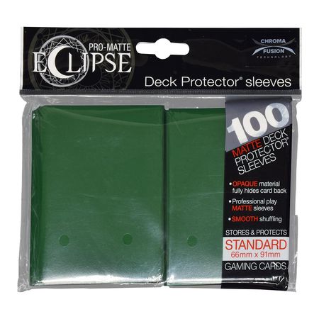 Ultra Pro PRO Matte Eclipse Forest Green 100ct Standard Sized Sleeves UP85605 Ultra Pro PRO Matte Eclipse Forest Green 100ct Standard Sized Sleeves UP85605