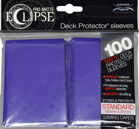 Ultra Pro PRO Matte Eclipse Royal Purple 100ct Standard Sized Sleeves UP85610 Sleeves Ultra Pro PRO Matte Eclipse Royal Purple 100ct Standard Sized Sleeves UP85610 Sleeves