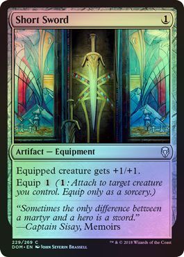 Short Sword 229 269 Foil Dominaria Foil Singles Short Sword 229 269 Foil Dominaria Foil Singles