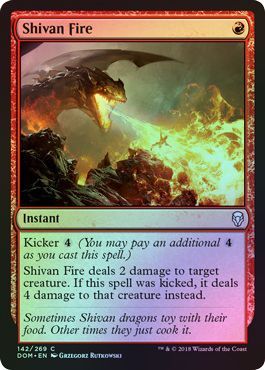 Shivan Fire 142 269 Foil Dominaria Foil Singles Shivan Fire 142 269 Foil Dominaria Foil Singles