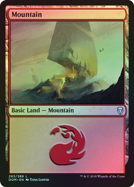 Mountain 263 269 Foil Dominaria Foil Singles Mountain 263 269 Foil Dominaria Foil Singles
