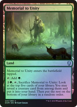 Memorial to Unity 245 269 Foil Dominaria Foil Singles Memorial to Unity 245 269 Foil Dominaria Foil Singles