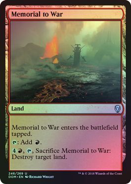 Memorial to War 246 269 Foil Dominaria Foil Singles Memorial to War 246 269 Foil Dominaria Foil Singles