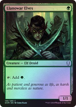 Llanowar Elves 168 269 Foil Dominaria Foil Singles Llanowar Elves 168 269 Foil Dominaria Foil Singles