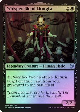 Whisper Blood Liturgist 111 269 Foil Dominaria Foil Singles Whisper Blood Liturgist 111 269 Foil Dominaria Foil Singles