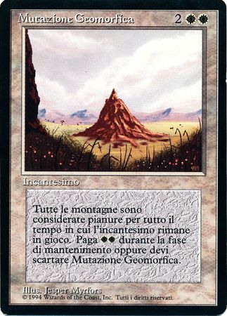 Mutazione Geomorfica Conversion Mutazione Geomorfica Conversion