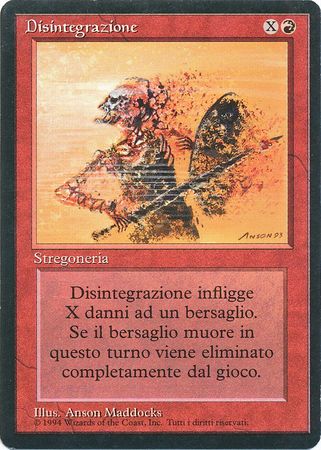 Disintegrazione Disintegrate Disintegrazione Disintegrate