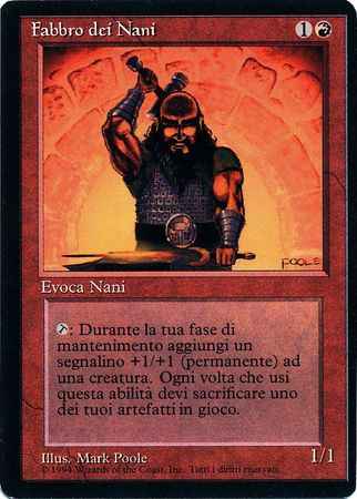 Fabbro dei Nani Dwarven Weaponsmith Revised Black Border Italian Singles Fabbro dei Nani Dwarven Weaponsmith Revised Black Border Italian Singles