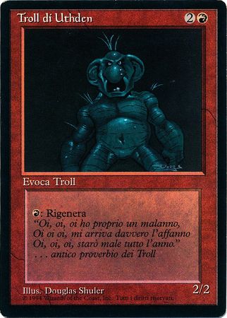 Troll di Uthden Uthden Troll Revised Black Border Italian Singles Troll di Uthden Uthden Troll Revised Black Border Italian Singles