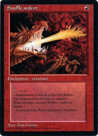 Souffle ardent Firebreathing Revised Black Border French Singles Souffle ardent Firebreathing Revised Black Border French Singles