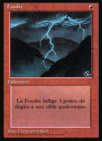 Foudre Lightning Bolt Revised Black Border French Singles Foudre Lightning Bolt Revised Black Border French Singles