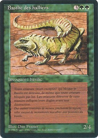 Basilic des halliers Thicket Basilisk Revised Black Border French Singles Basilic des halliers Thicket Basilisk Revised Black Border French Singles
