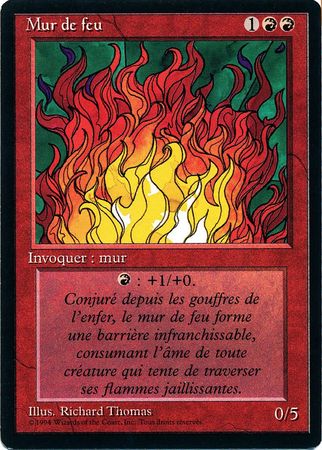 Mur de feu Wall of Fire Revised Black Border French Singles Mur de feu Wall of Fire Revised Black Border French Singles