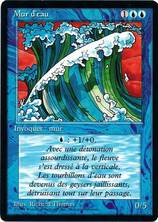 Mur d eau Wall of Water Revised Black Border French Singles Mur d eau Wall of Water Revised Black Border French Singles