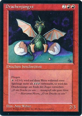 Drachenjunges Dragon Whelp Revised Black Border German Singles Drachenjunges Dragon Whelp Revised Black Border German Singles