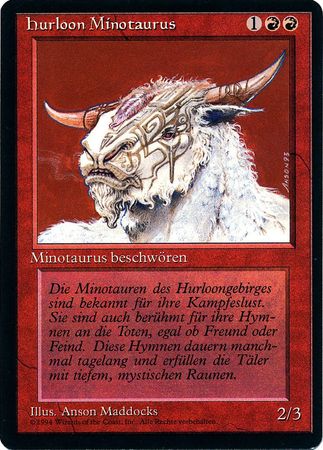 Hurloon Minotaurus Hurloon Minotaur Revised Black Border German Singles Hurloon Minotaurus Hurloon Minotaur Revised Black Border German Singles