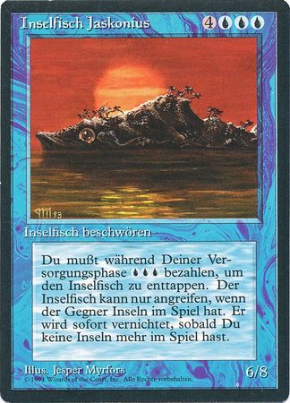 Inselfisch Jasconius Island Fish Jasconius Revised Black Border German Singles Inselfisch Jasconius Island Fish Jasconius Revised Black Border German Singles