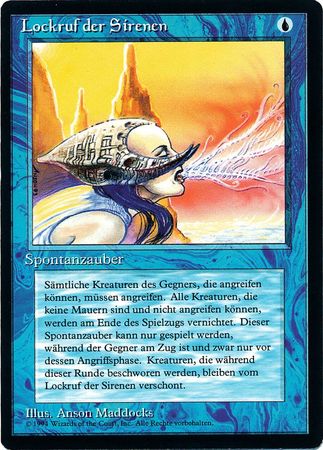 Lockruf der Sirenen Siren s Call Revised Black Border German Singles Lockruf der Sirenen Siren s Call Revised Black Border German Singles