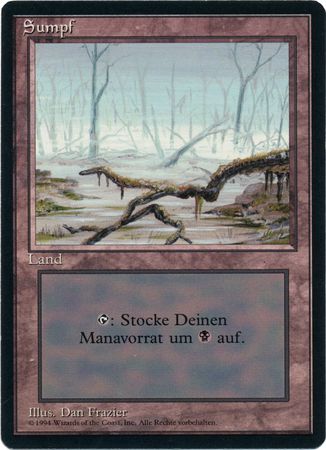 Sumpf Swamp 1 Revised Black Border German Singles Sumpf Swamp 1 Revised Black Border German Singles