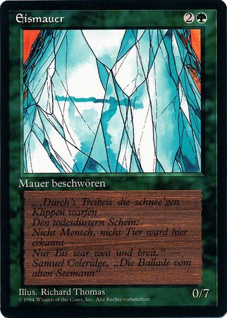 Eismauer Wall of Ice Revised Black Border German Singles Eismauer Wall of Ice Revised Black Border German Singles