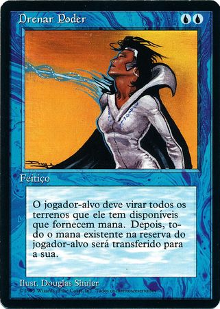 Drenar Poder Drain Power 4th Edition Black Border Portuguese Singles Drenar Poder Drain Power 4th Edition Black Border Portuguese Singles