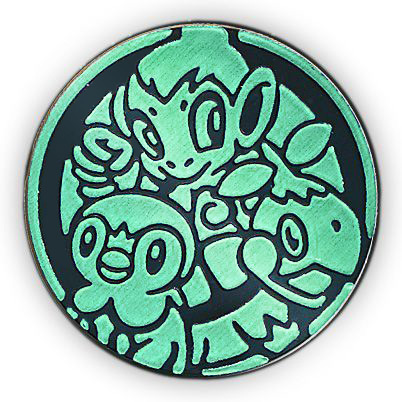 Pokemon Sinnoh Region Starters Collectible Coin Green Matte Holofoil Pokemon Coins Pins Badges Pokemon Sinnoh Region Starters Collectible Coin Green Matte Holofoil Pokemon Coins Pins Badges
