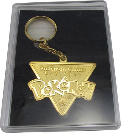 Pokemon Center 2001 New York Gold Keychain Pokemon Memorabilia Pokemon Center 2001 New York Gold Keychain Pokemon Memorabilia