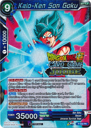 Kaio Ken Son Goku P 032 Foil Judge Promo Dragon Ball Super Judge Promos Kaio Ken Son Goku P 032 Foil Judge Promo Dragon Ball Super Judge Promos