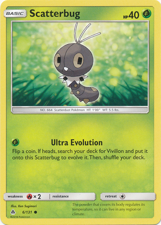Scatterbug 6 131 Common Sun Moon Forbidden Light Singles Scatterbug 6 131 Common Sun Moon Forbidden Light Singles