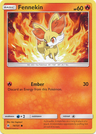 Fennekin 14 131 Common Sun Moon Forbidden Light Singles Fennekin 14 131 Common Sun Moon Forbidden Light Singles