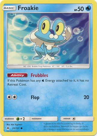 Froakie 21 131 Common Sun Moon Forbidden Light Singles Froakie 21 131 Common Sun Moon Forbidden Light Singles