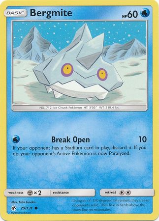 Bergmite 29 131 Common Sun Moon Forbidden Light Singles Bergmite 29 131 Common Sun Moon Forbidden Light Singles