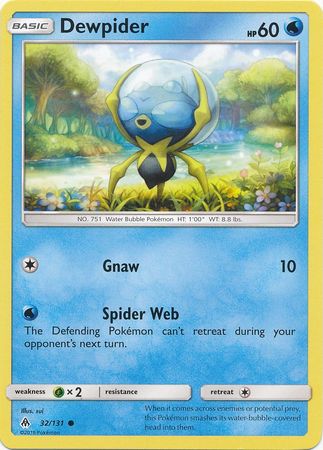 Dewpider 45//149  Pokemon TCG Sun /& Moon Single Card