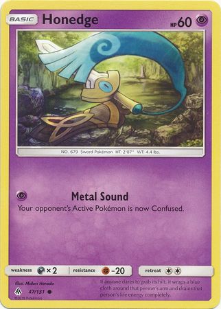 Honedge 47 131 Common Sun Moon Forbidden Light Singles Honedge 47 131 Common Sun Moon Forbidden Light Singles