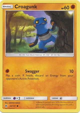Croagunk 63 131 Common Sun Moon Forbidden Light Singles Croagunk 63 131 Common Sun Moon Forbidden Light Singles
