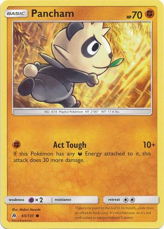 Pancham 65 131 Common Sun Moon Forbidden Light Singles Pancham 65 131 Common Sun Moon Forbidden Light Singles