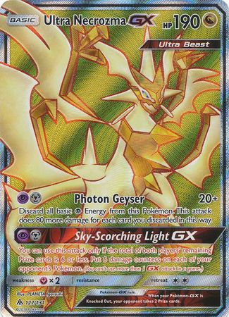 Pokemon Card  ULTRA NECROZMA GX   Ultra Rare  95/131  FORBIDDEN LIGHT  **MINT**