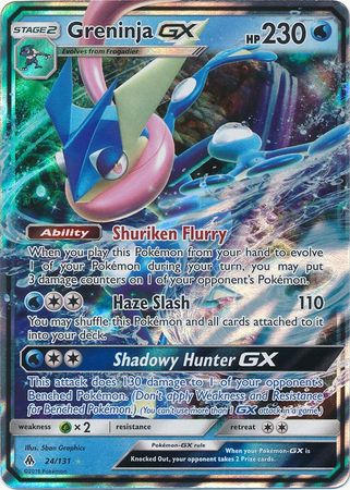 Card Greninja-GX 120/131 da coleção Forbidden Light